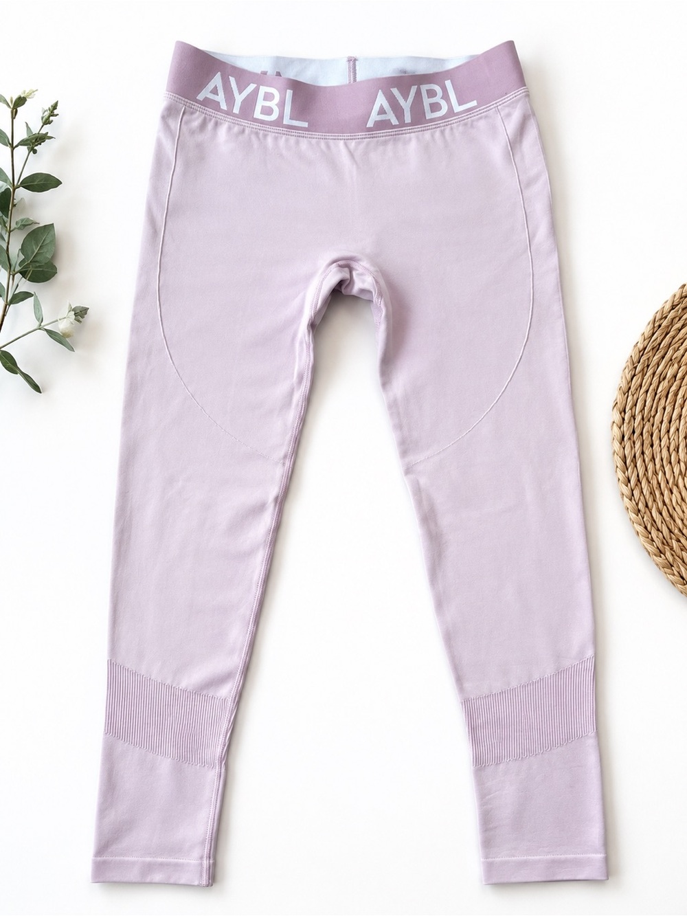 AYBL Girls' Lilac Seamless Leggings - Kids Bottoms